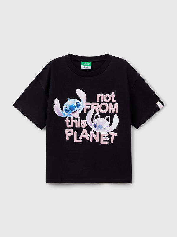 T-shirt boxy fit Lilo & Stitch Bambina