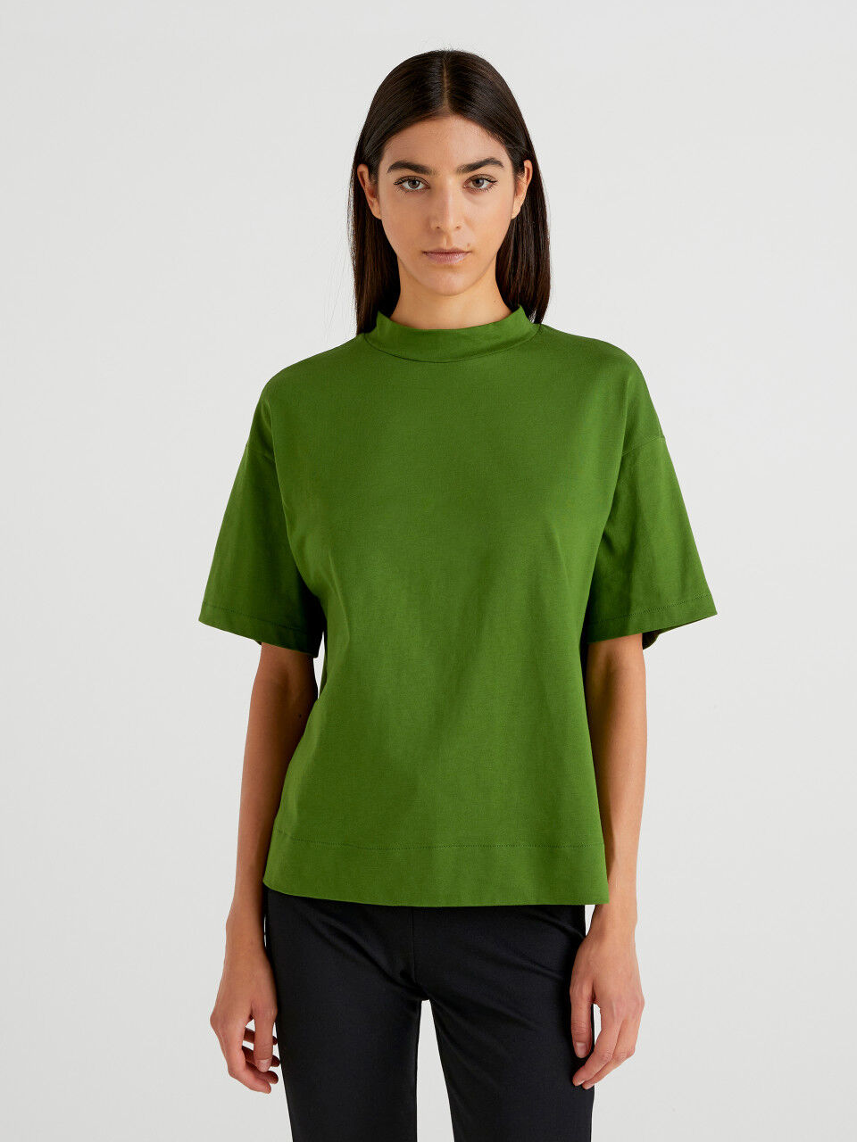 Aspesi Andere materialien t-shirt in Grün Damen Bekleidung Oberteile T-Shirts 