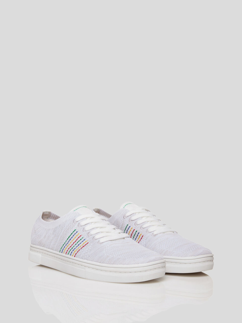 Sneakers knit con lacci image number 1