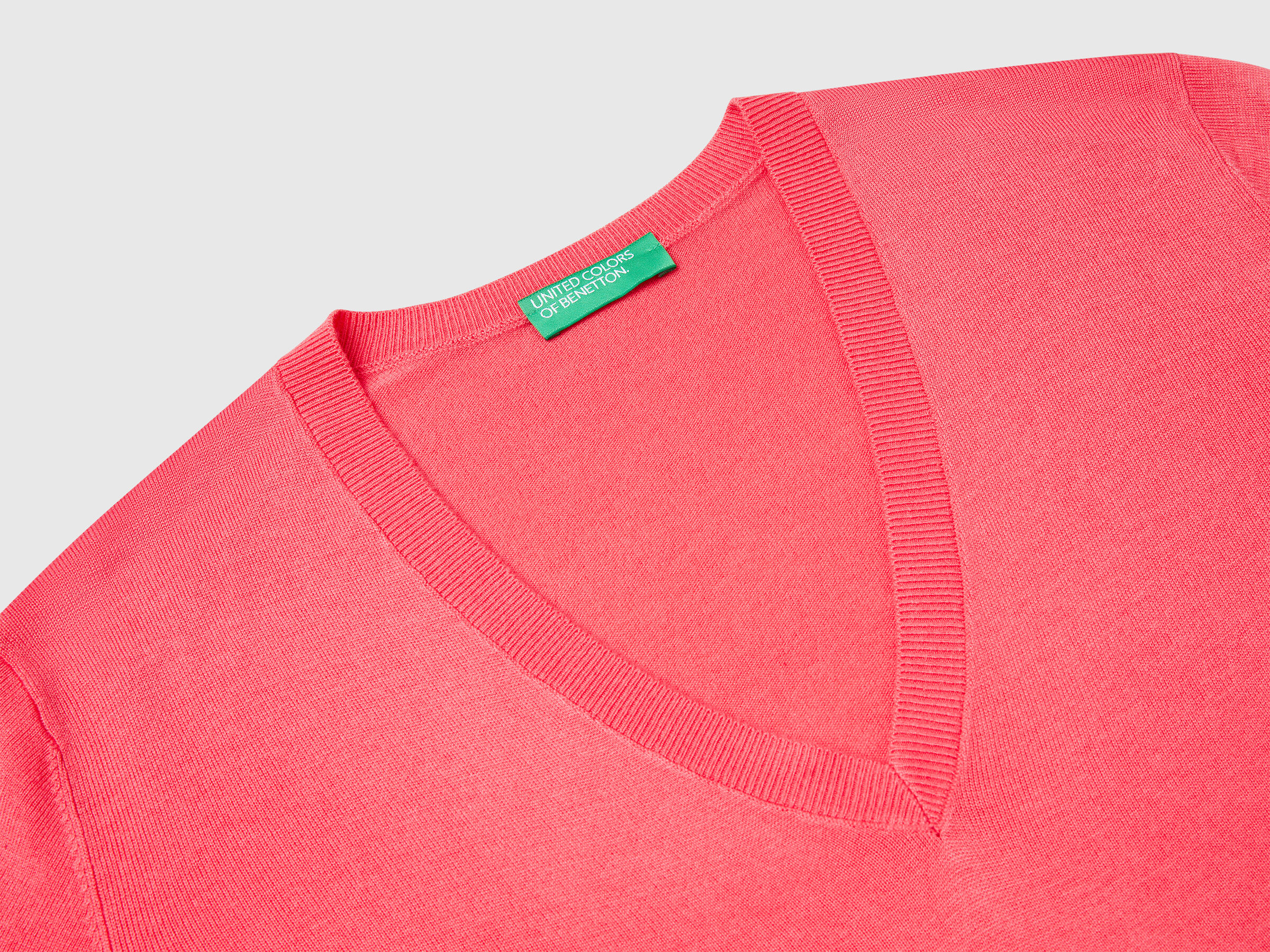 MAGLIA SCOLLO V M/L Donna image number 5