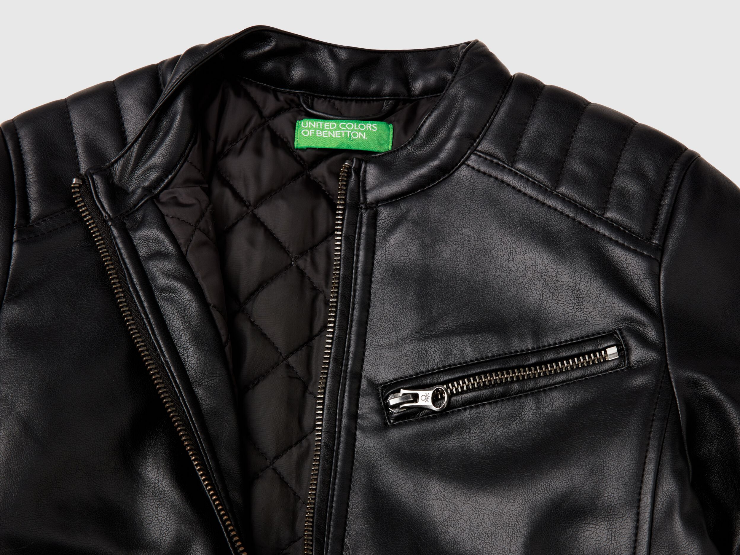 United colors of benetton leather jacket best sale