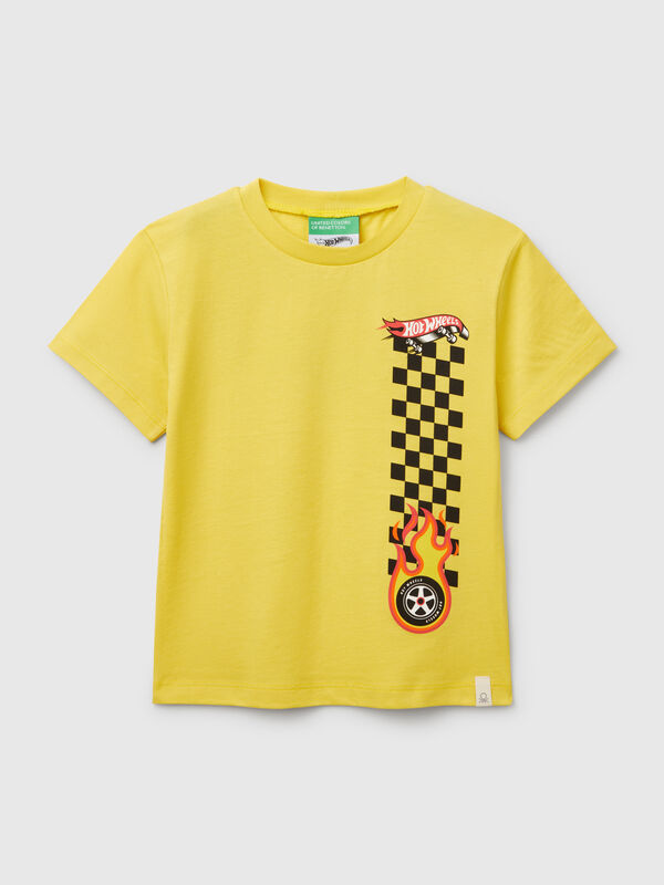 T-shirt Hot Wheels in cotone Bambino