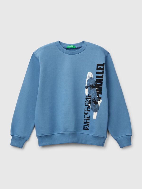 Felpa 100% cotone con stampa Bambino