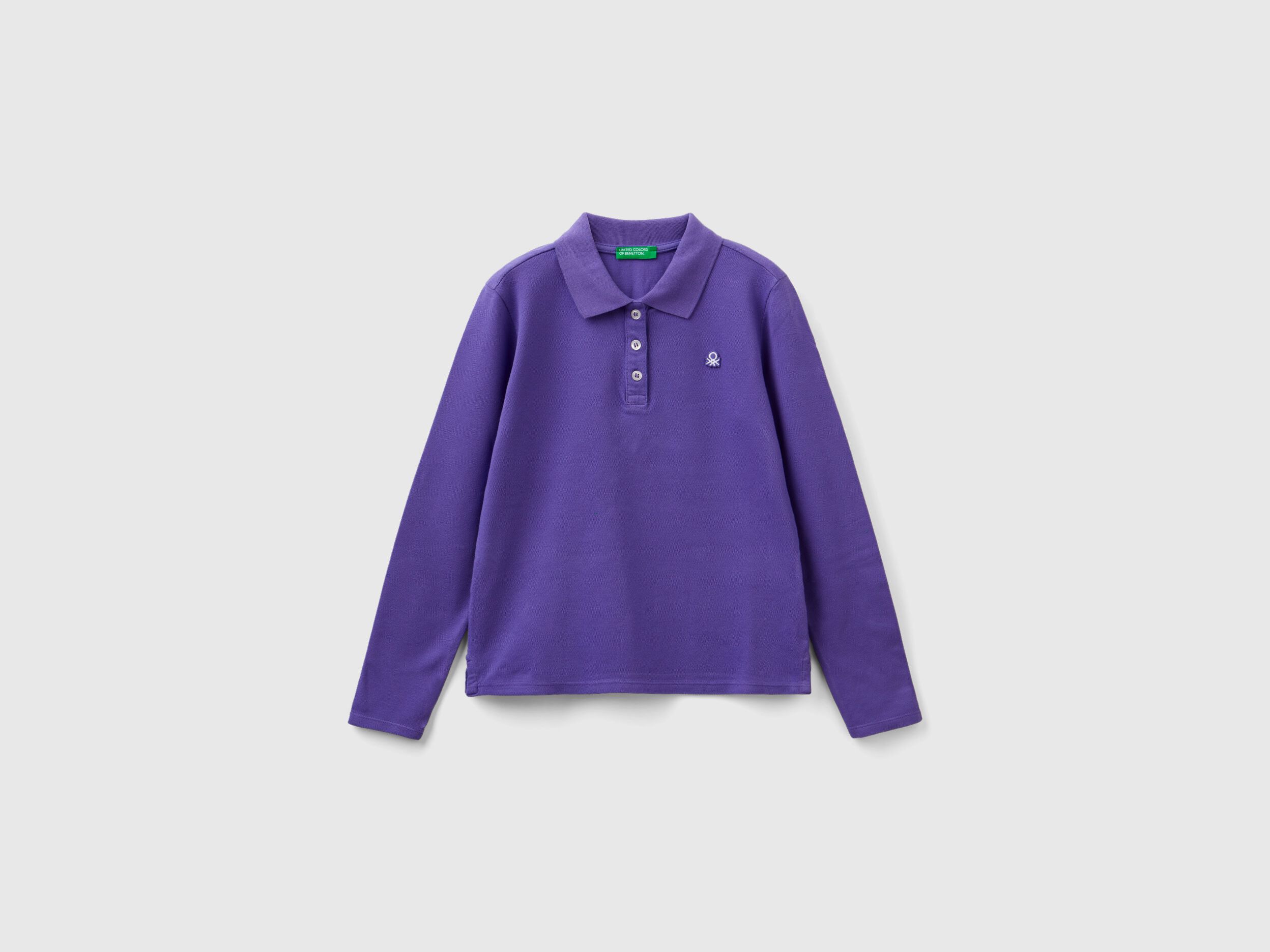 Polo manica lunga in cotone bio