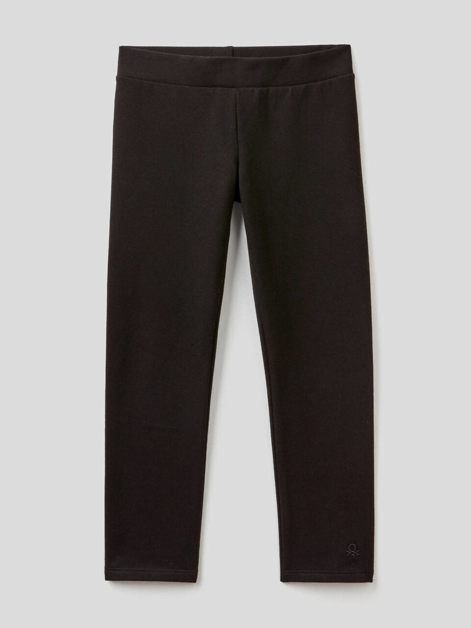 Einfarbige Leggings aus Sweatstoff image number 1