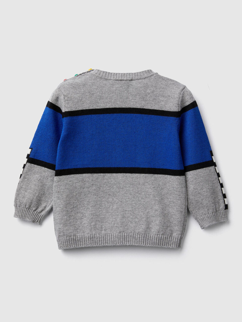 Sweater with multicolor inlay image number 2