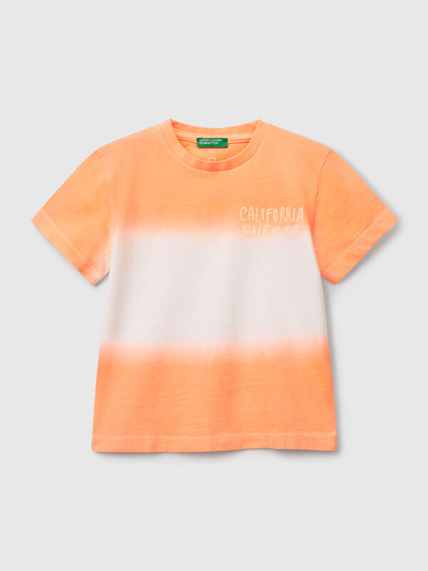 T-shirt dip-dye avec broderie Garçon