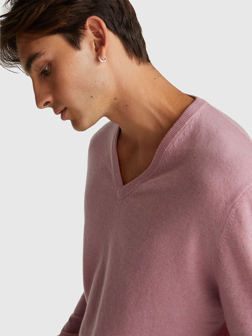 V NECK SWEATER L/S Herren image number null
