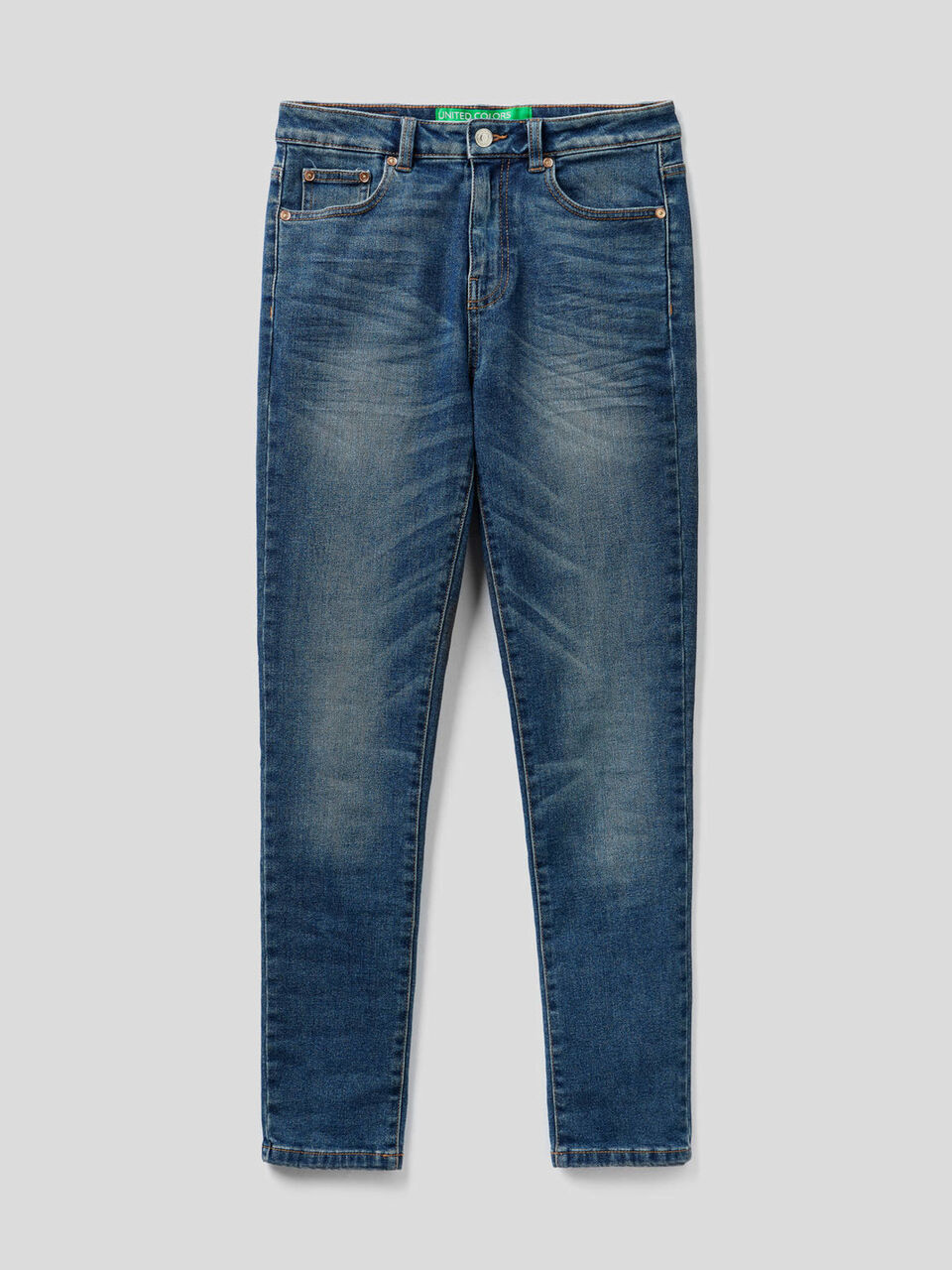 Skinny-Jeans aus Denim in stretchiger Baumwolle image number 1
