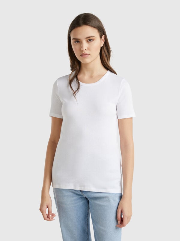 T-Shirt aus Langfaser-Baumwolle Damen