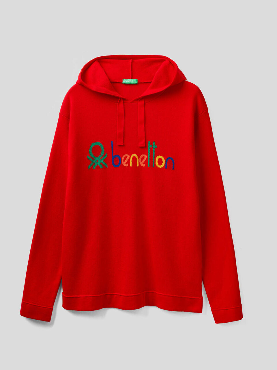 Pullover aus Trikot-Baumwolle mit Kapuze image number 1