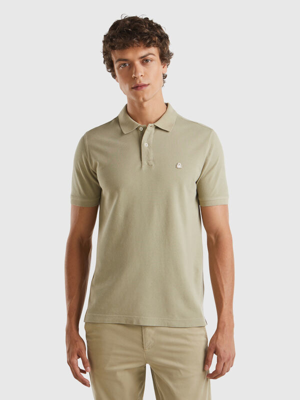Polo coupe regular vert sauge Homme
