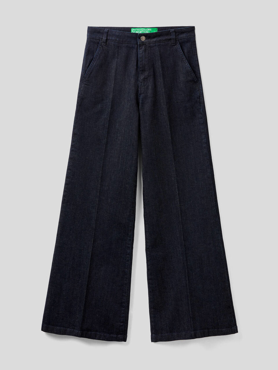Jeans a zampa in cotone stretch image number 1