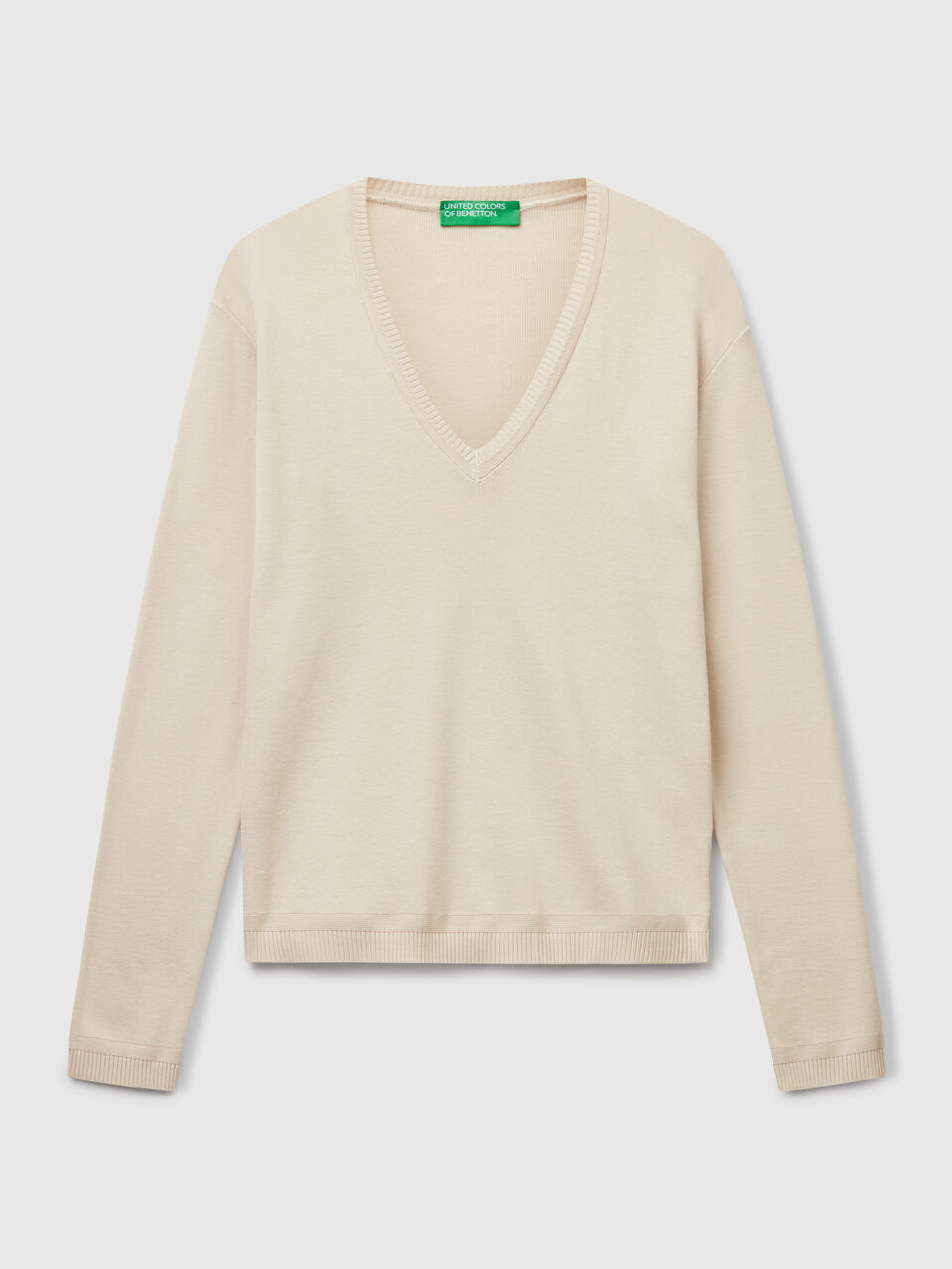 V NECK SWEATER L/S Damen image number 1