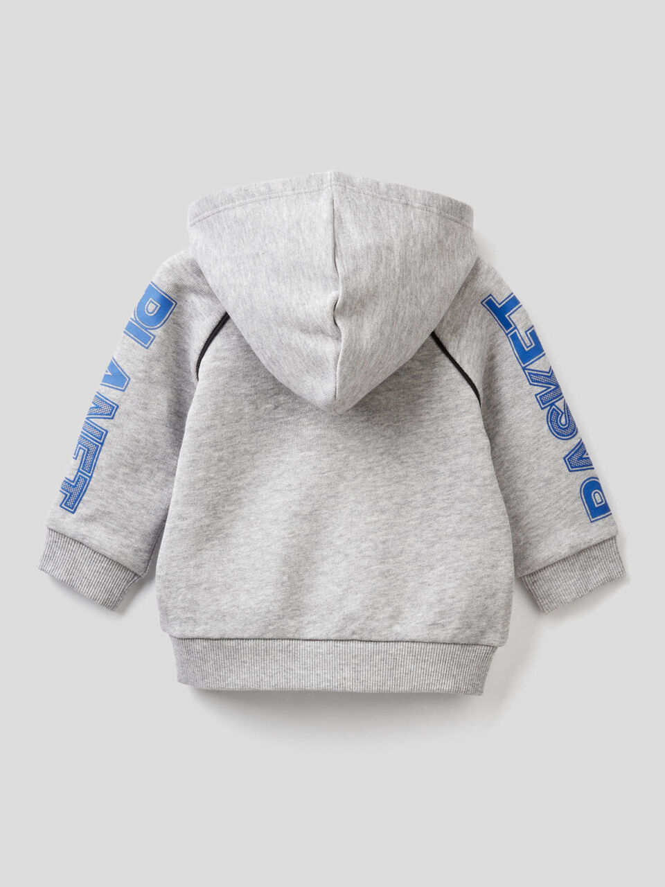 Sweatshirt aus Baumwolle mit Reißverschluss und Kapuze image number 2