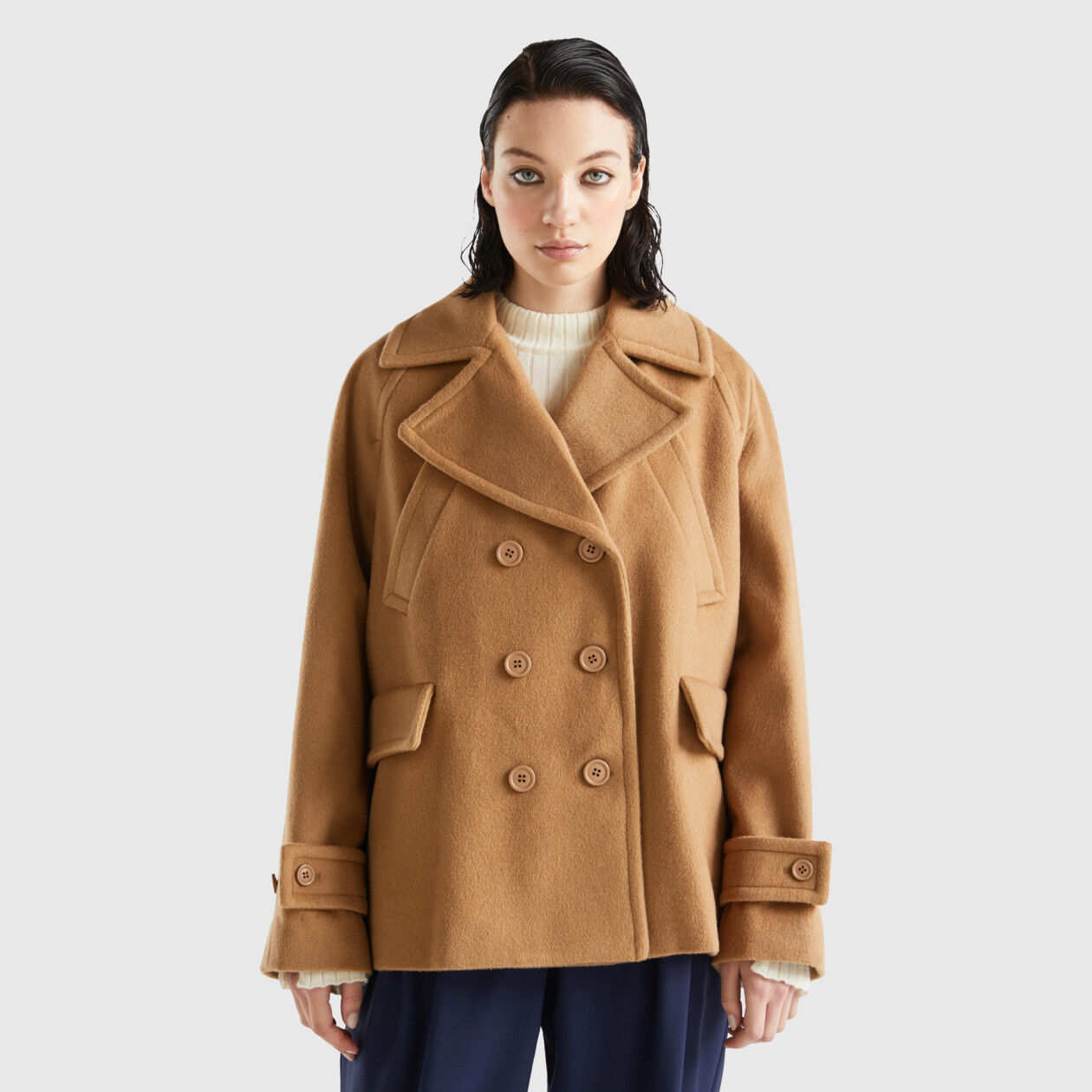 Manteau discount court camel
