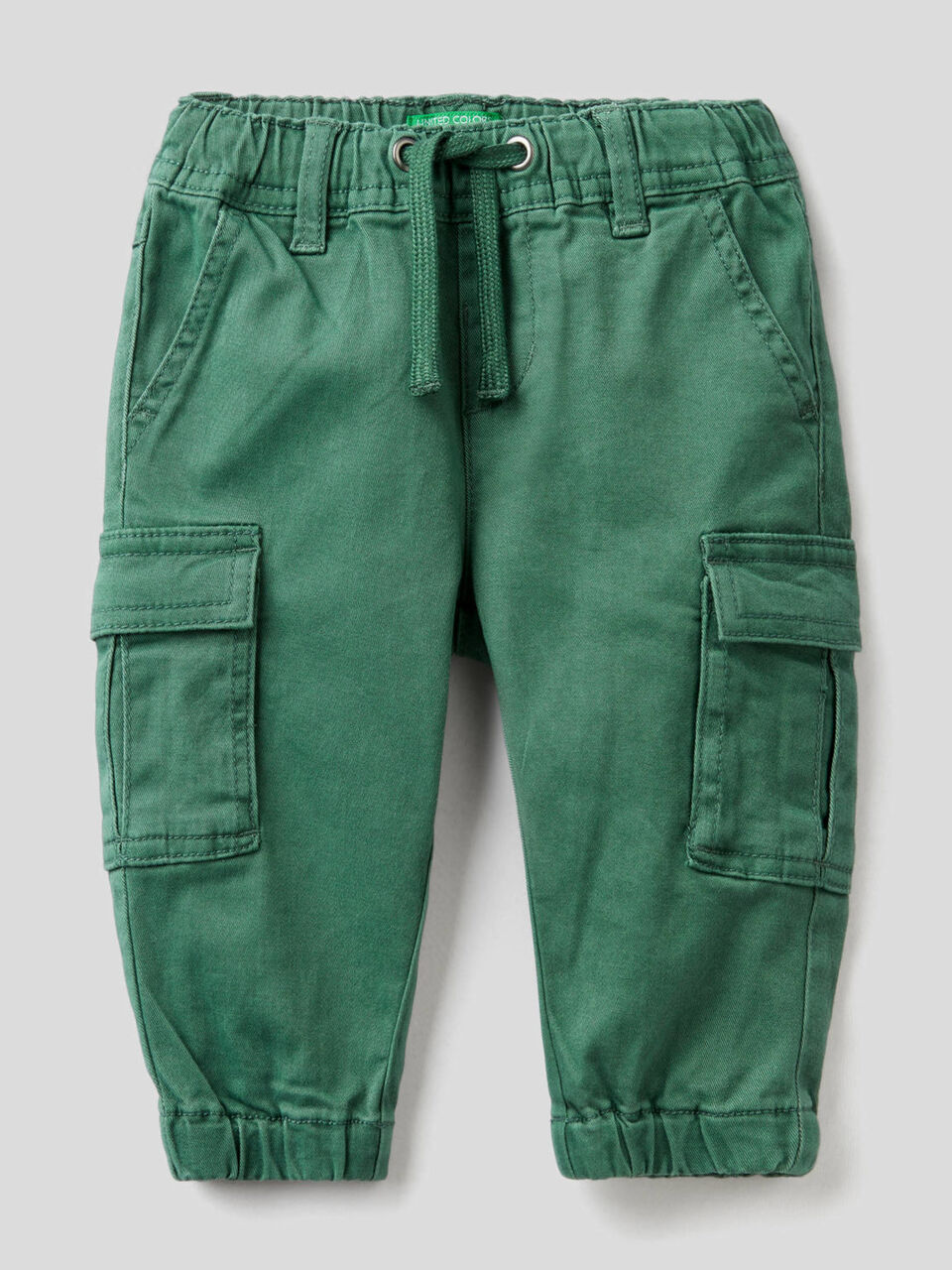 Pantaloni cargo in cotone stretch image number 1