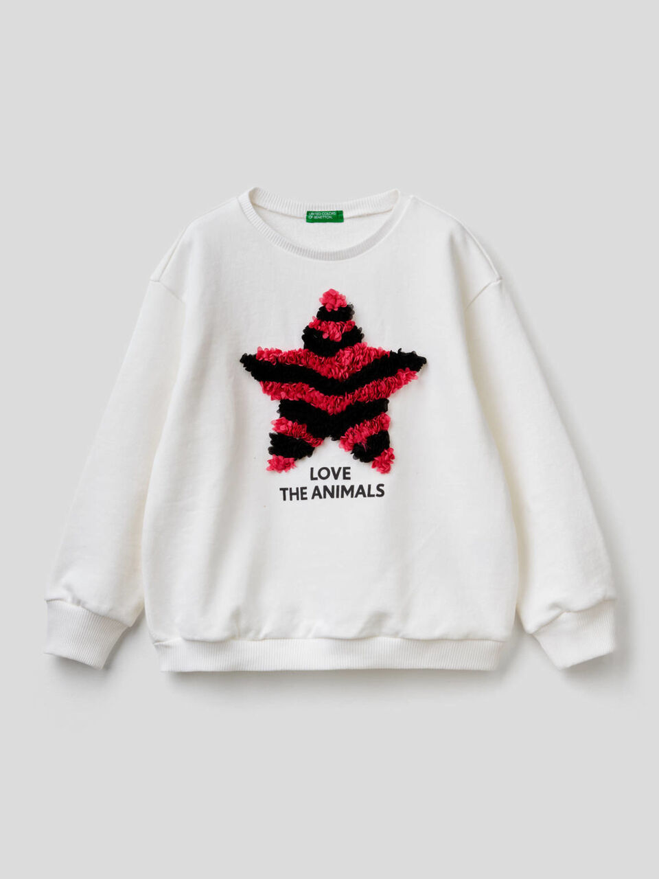 Sweatshirt aus 100% Baumwolle mit Applikation image number 1