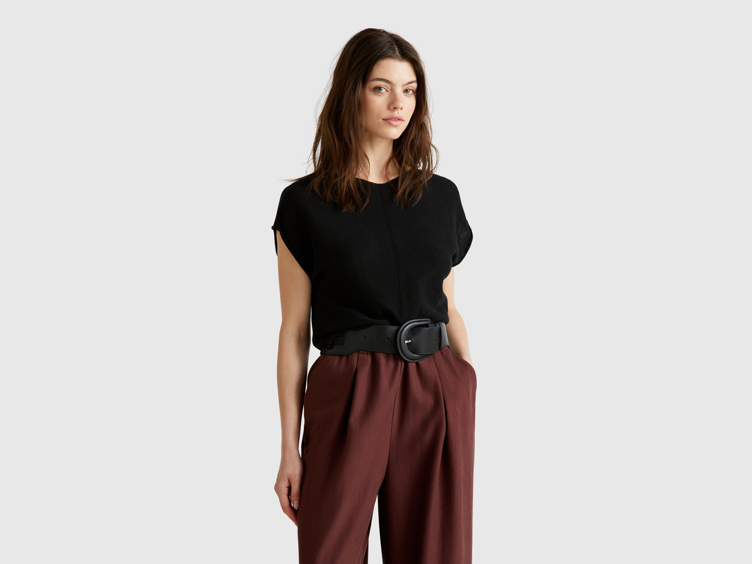 S/L V NECK SWEATER Femme image number 0