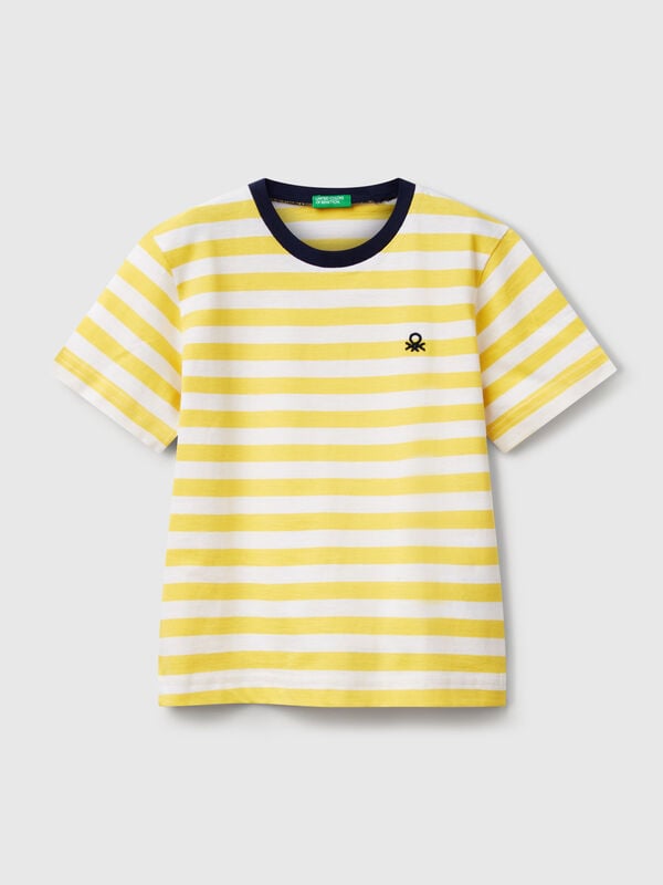 Maglietta a righe 100% cotone Bambino