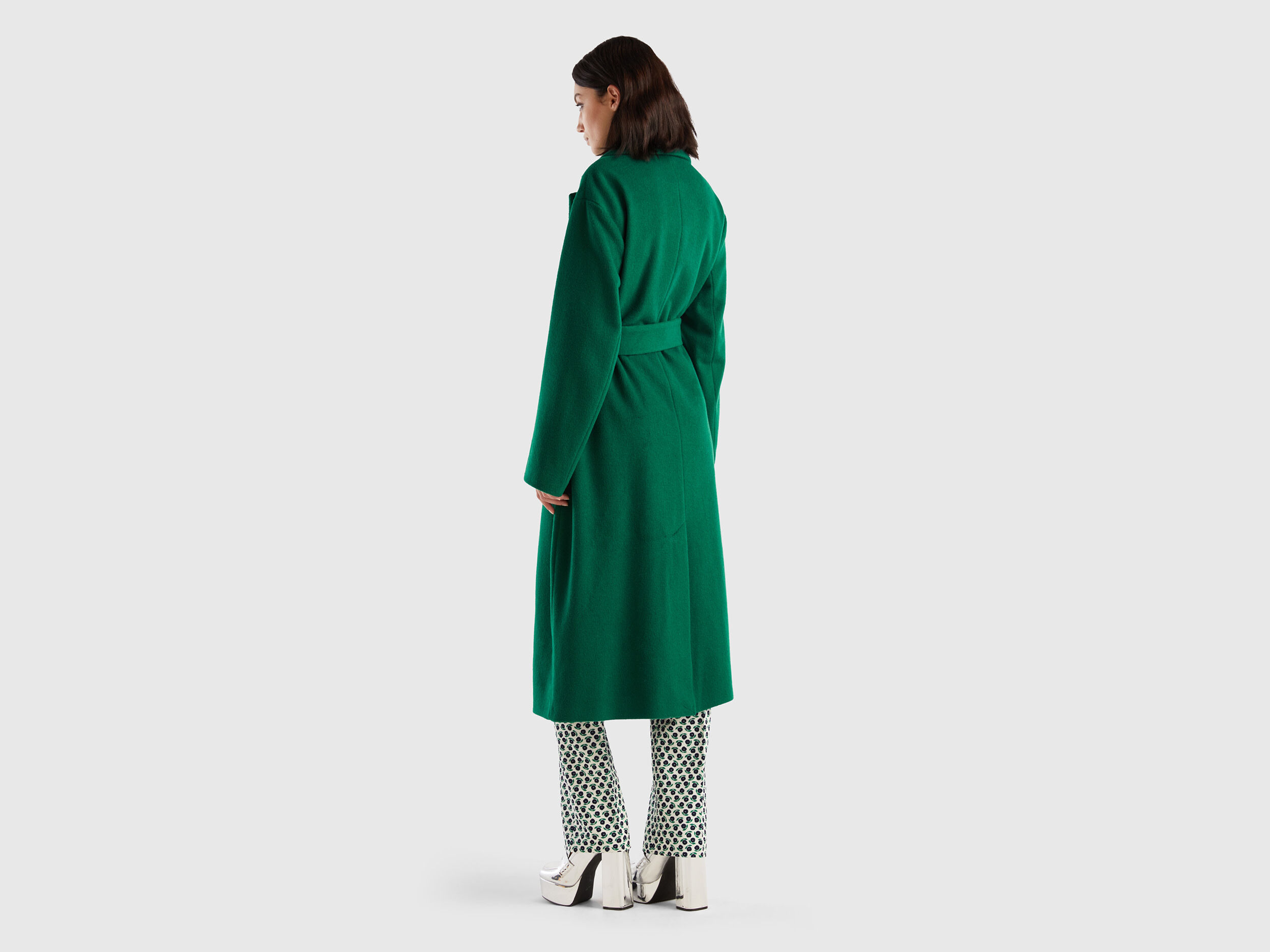 Manteau long 2025 vert