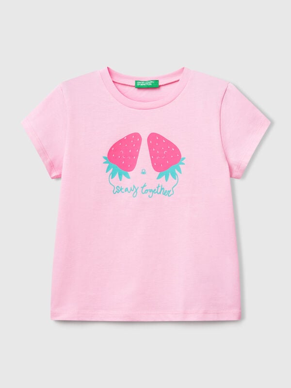 T-shirt with neon print Junior Girl