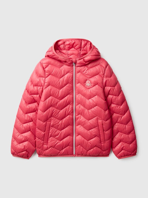 Wattierte Jacke mit Kapuze Mädchen