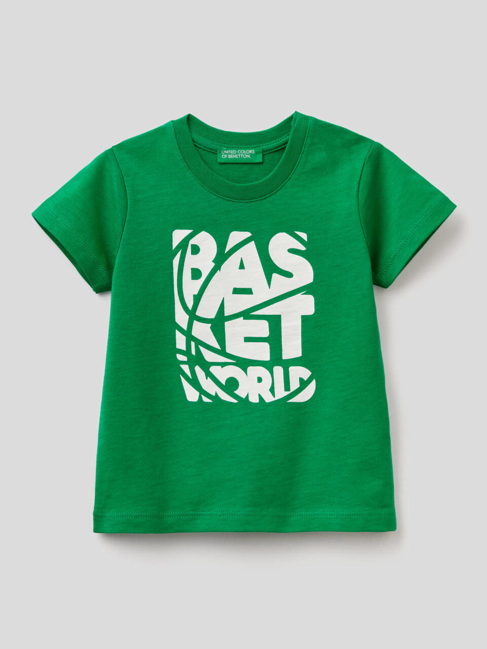 T-shirt stampata in cotone biologico image number 1