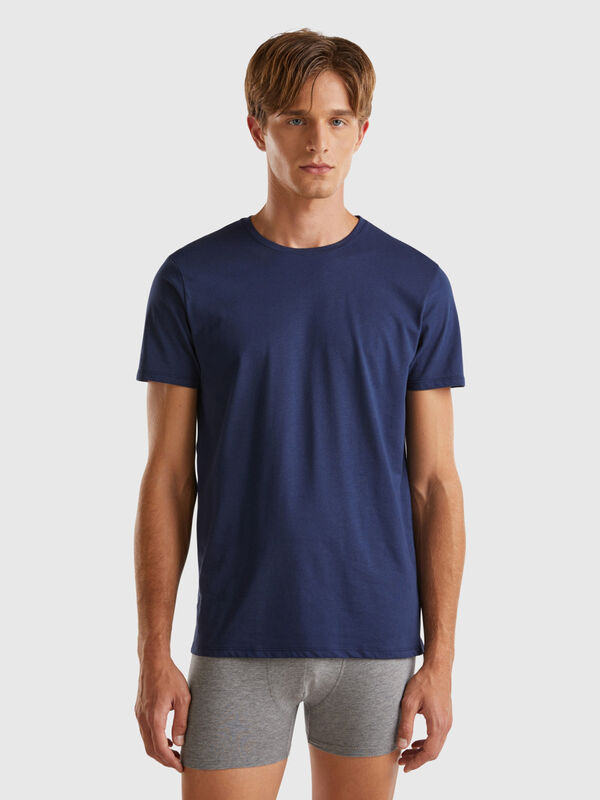 T-shirt en coton à longues fibres Homme