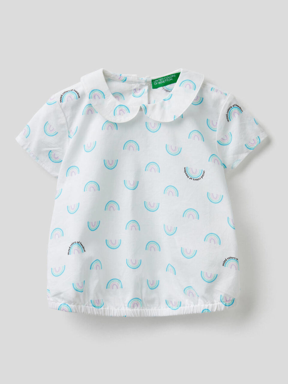 Blouse imprimée en pur coton image number 1