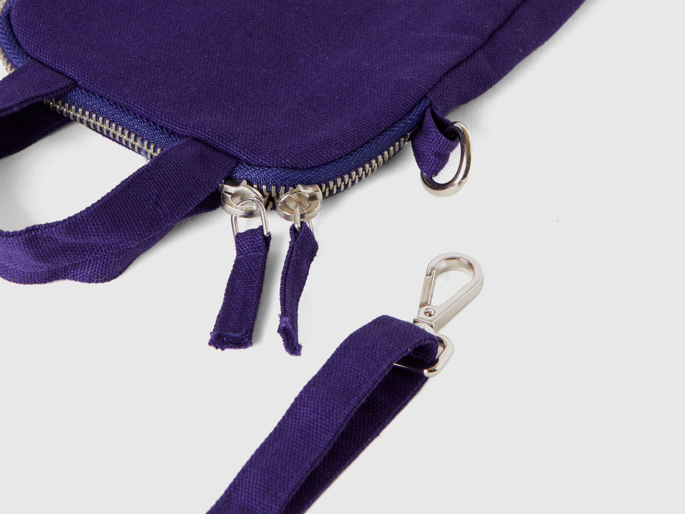 Blue cell phone holder in pure cotton image number 2