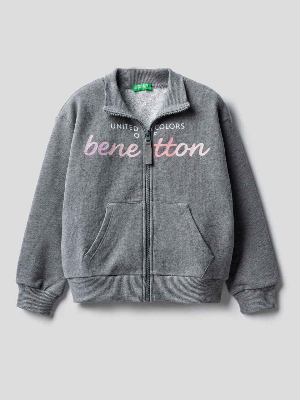 Sweatshirt aus 100% Baumwolle mit Reißverschluss image number 1