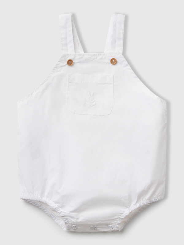 Latzhose-Strampler aus 100 % Baumwolle Newborn
