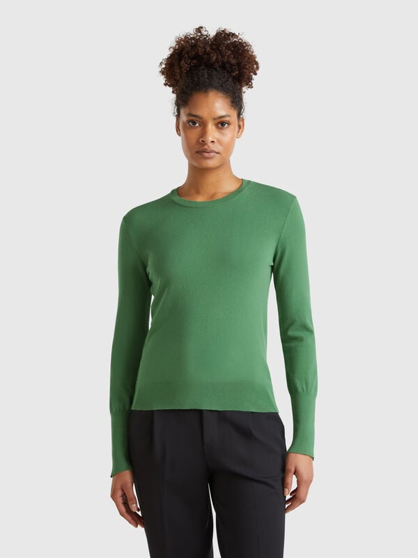 Slim-Fit-Pullover aus Viskosemischung Damen