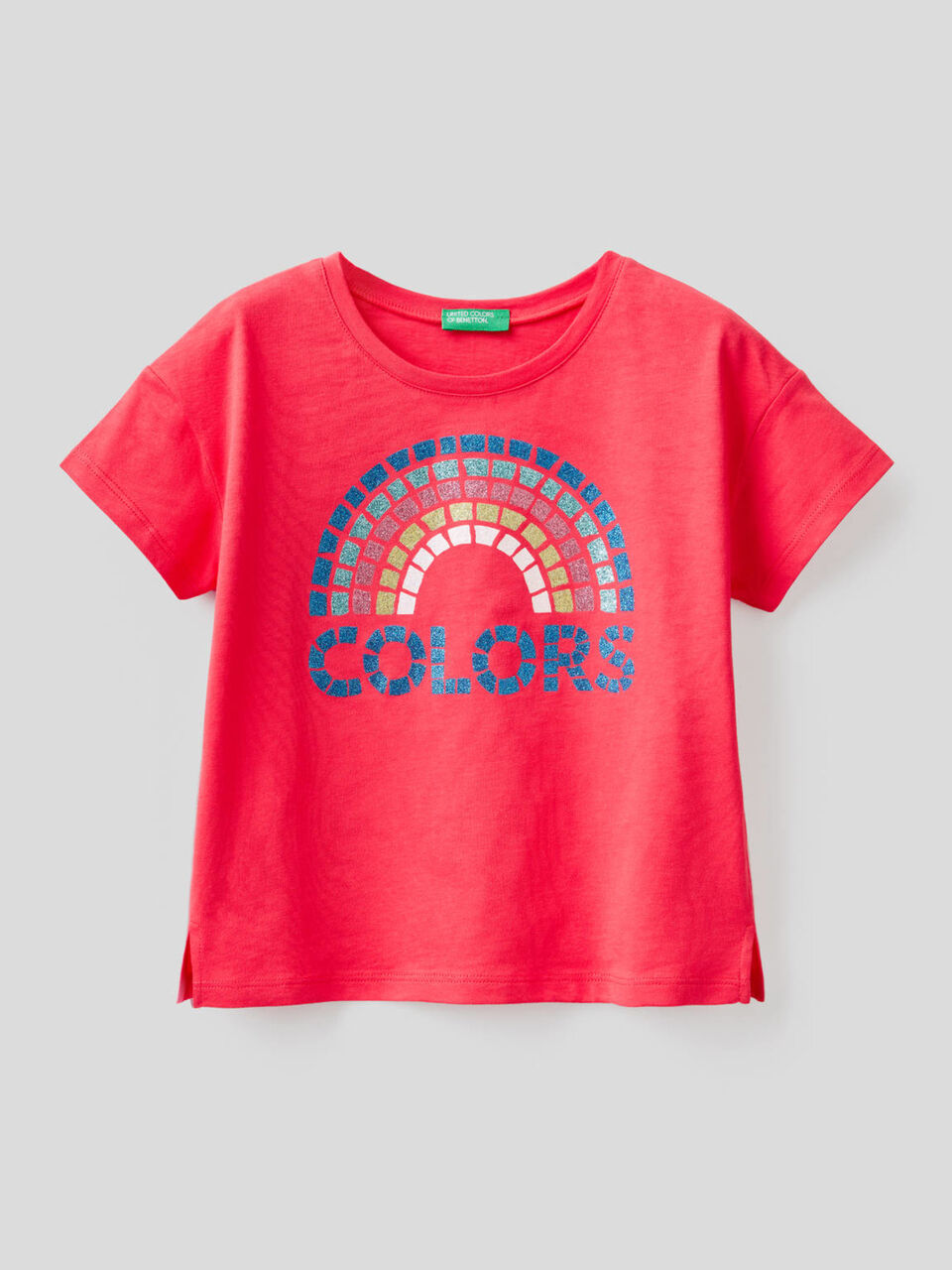 T-Shirt mit Glitter-Print image number 1