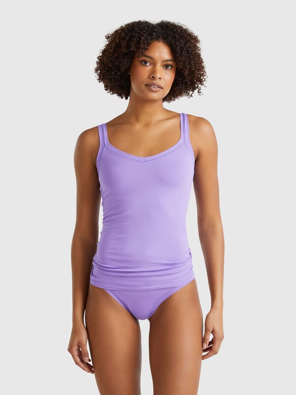 Débardeur sous-vêtement en coton super stretch Femme