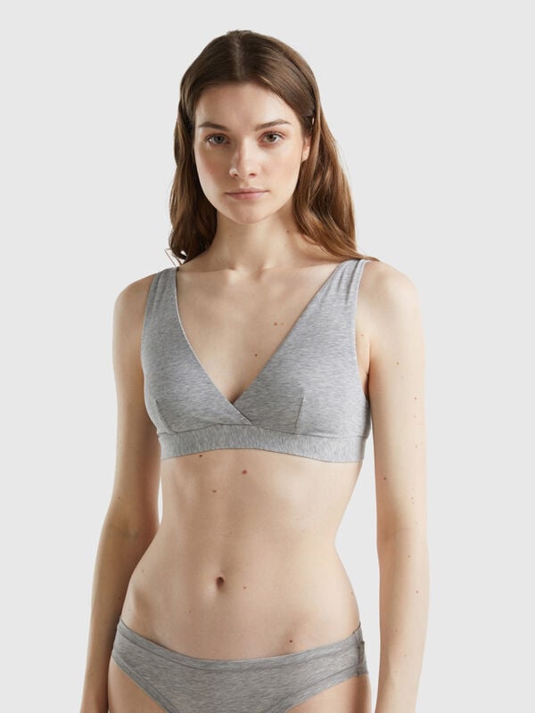 Soutien-gorge triangle en coton bio super stretch Femme