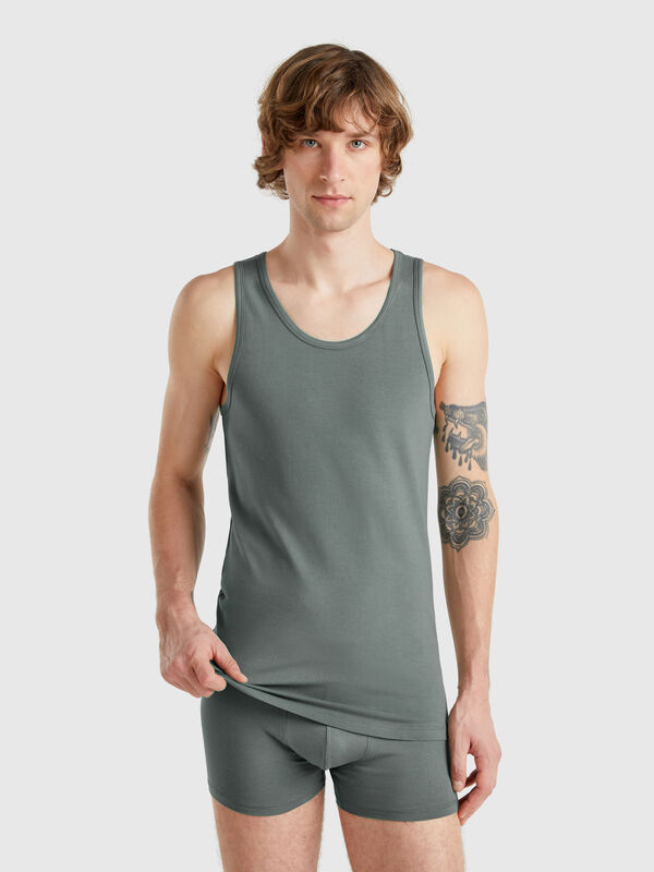 Canotta in cotone stretch Uomo