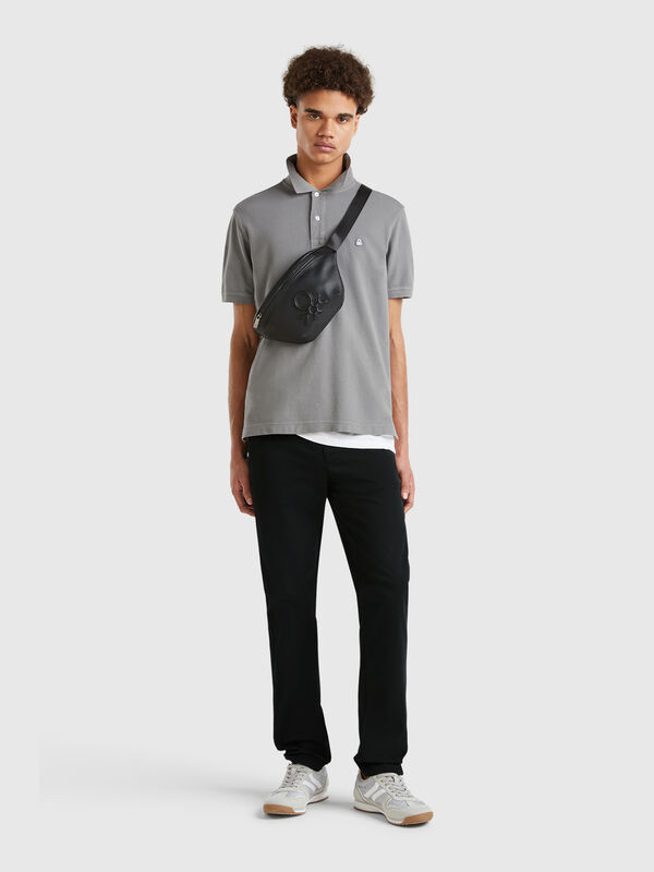 Black slim fit chinos Men