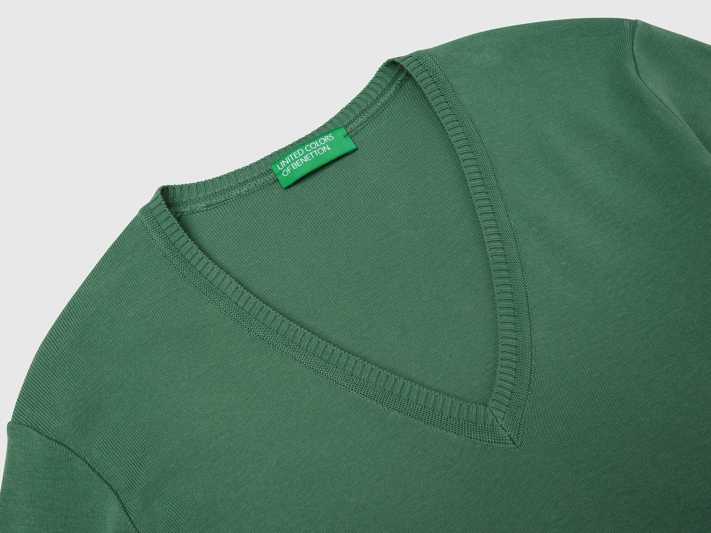MAGLIA SCOLLO V M/L Donna image number 5
