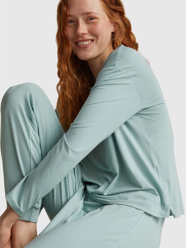 T-shirt manica lunga in Modal stretch Donna