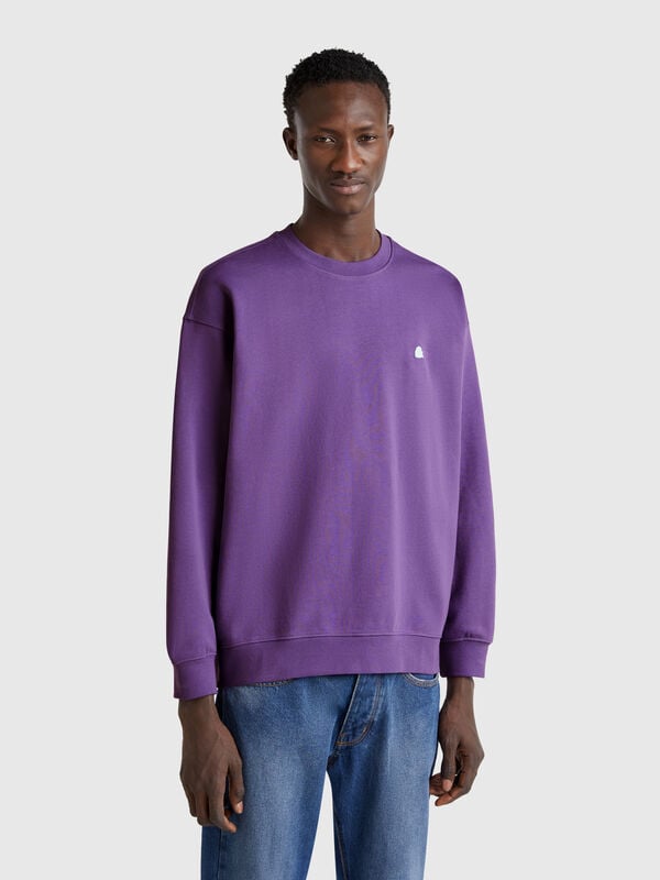Sweatshirt with logo patch Men