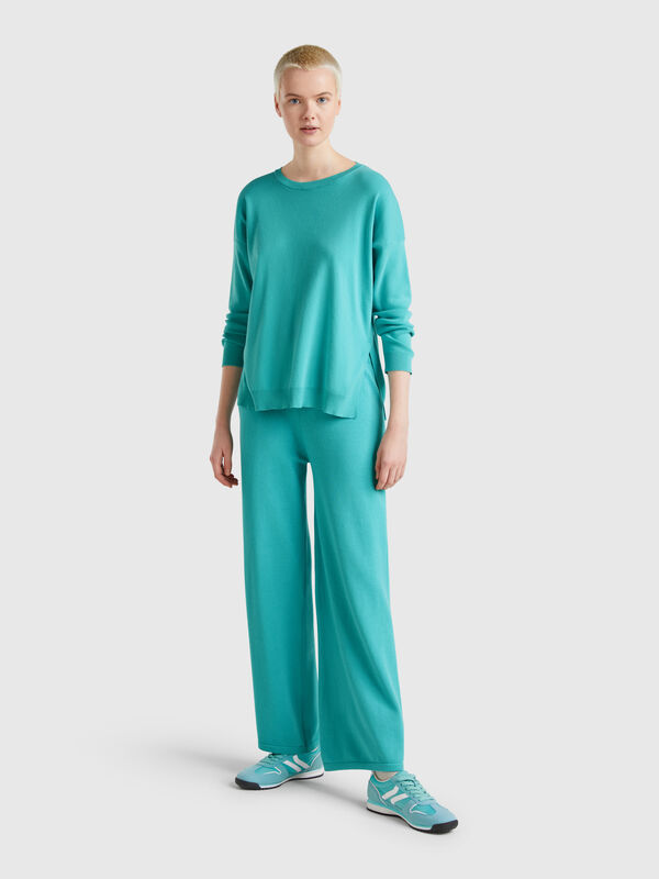 Weite Strickhose Damen