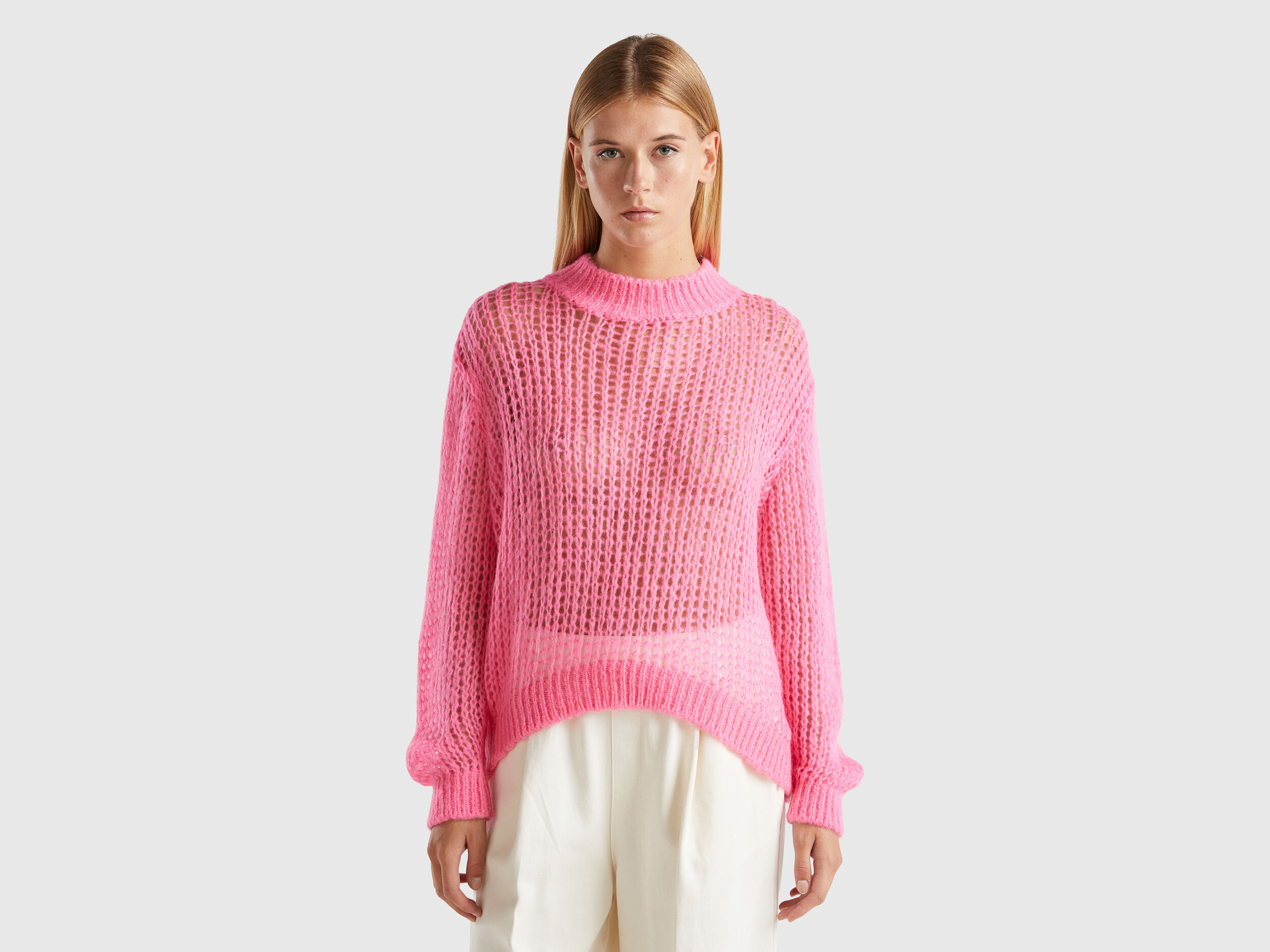 Benetton maglione collo alto new arrivals