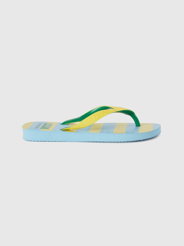 Havaianas flip flops with yellow and light blue stripes Junior Boy