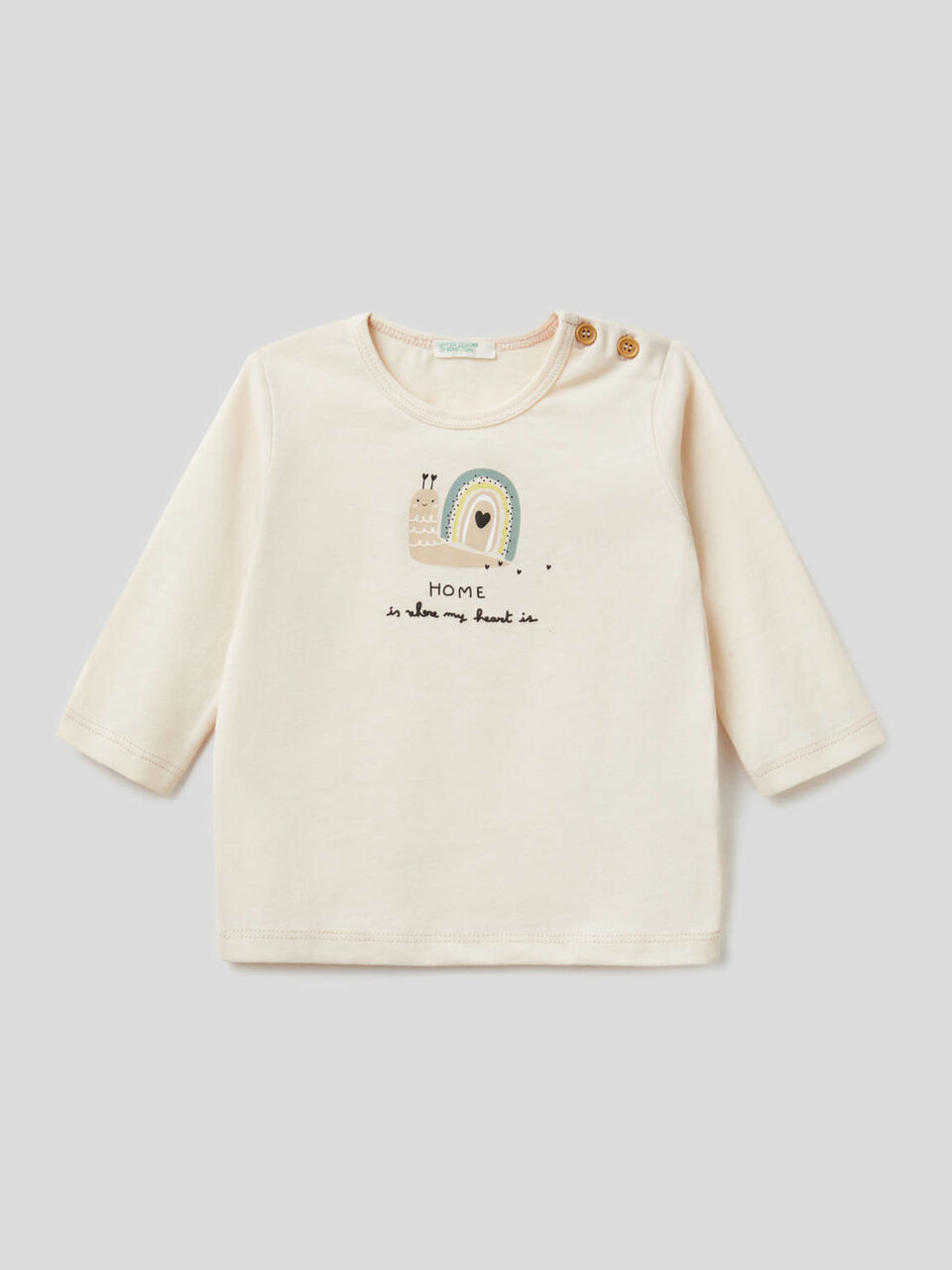 T-shirt in morbido 100% cotone biologico image number 1