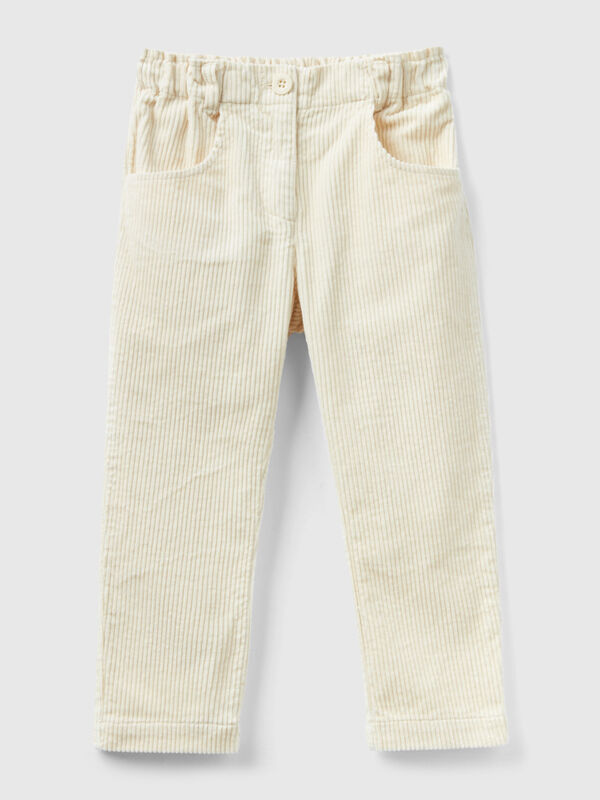 Corduroy trousers with elastic Junior Girl