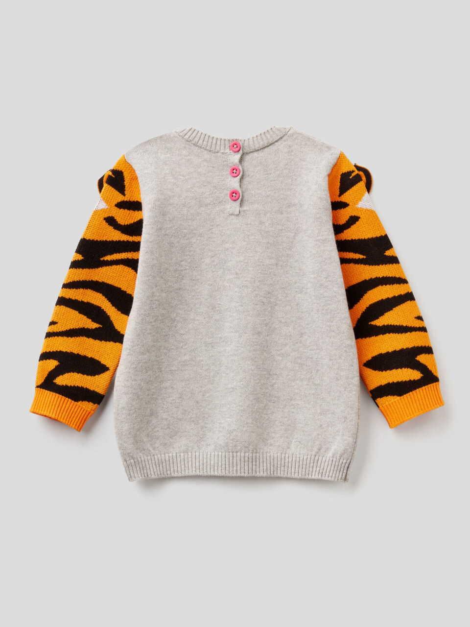 Pullover mit Intarsienarbeit in Form von Tigern image number 2