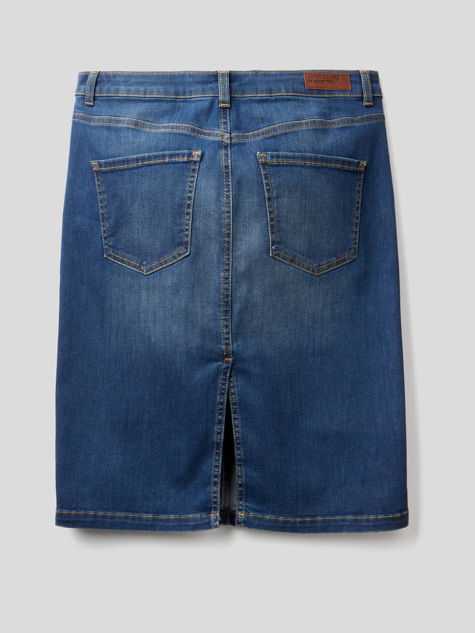 Jupe fourreau en denim stretch image number null