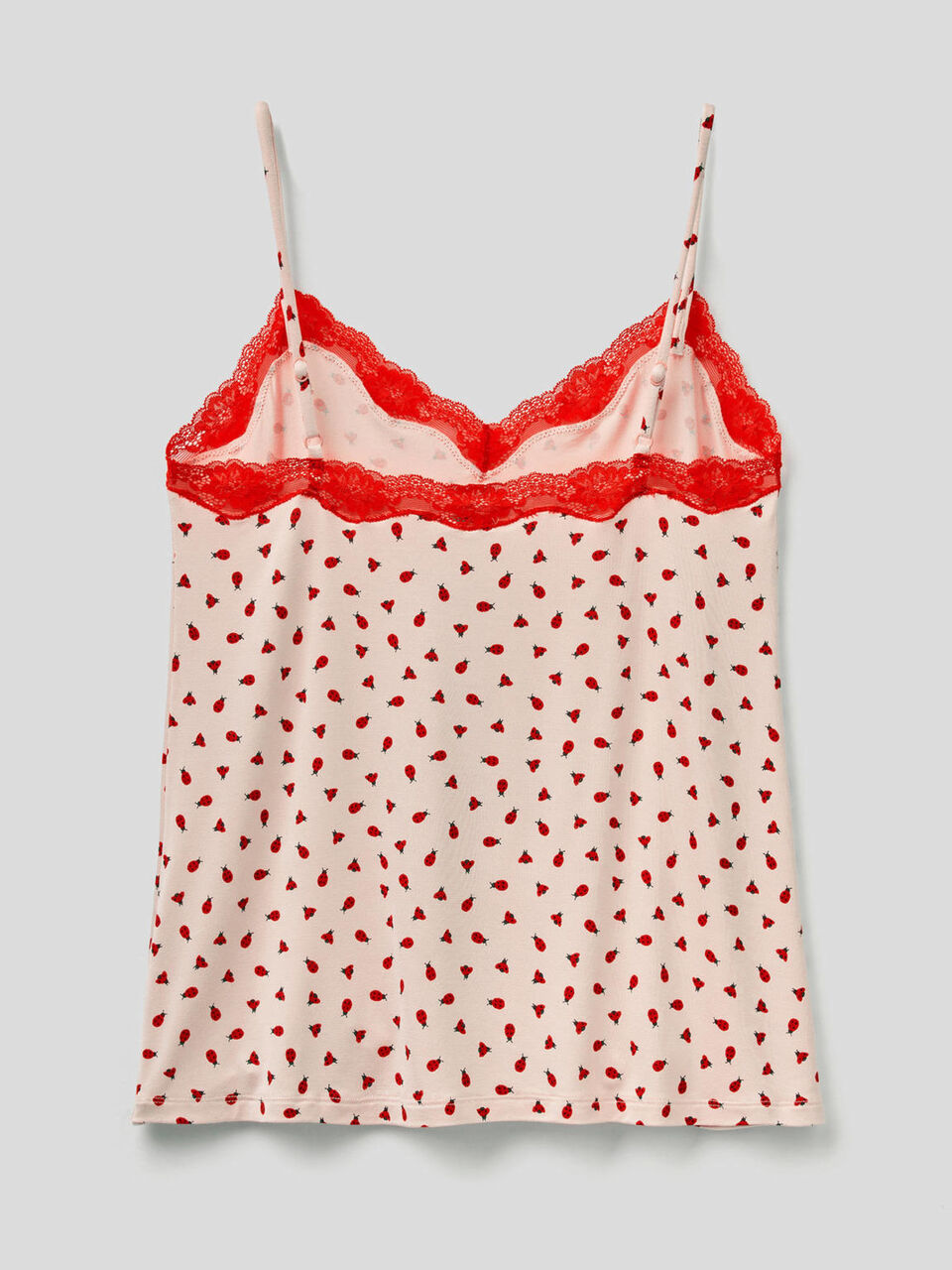 Débardeur à motif avec dentelle image number 2